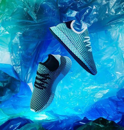 Adidas plastic bottles as shoes